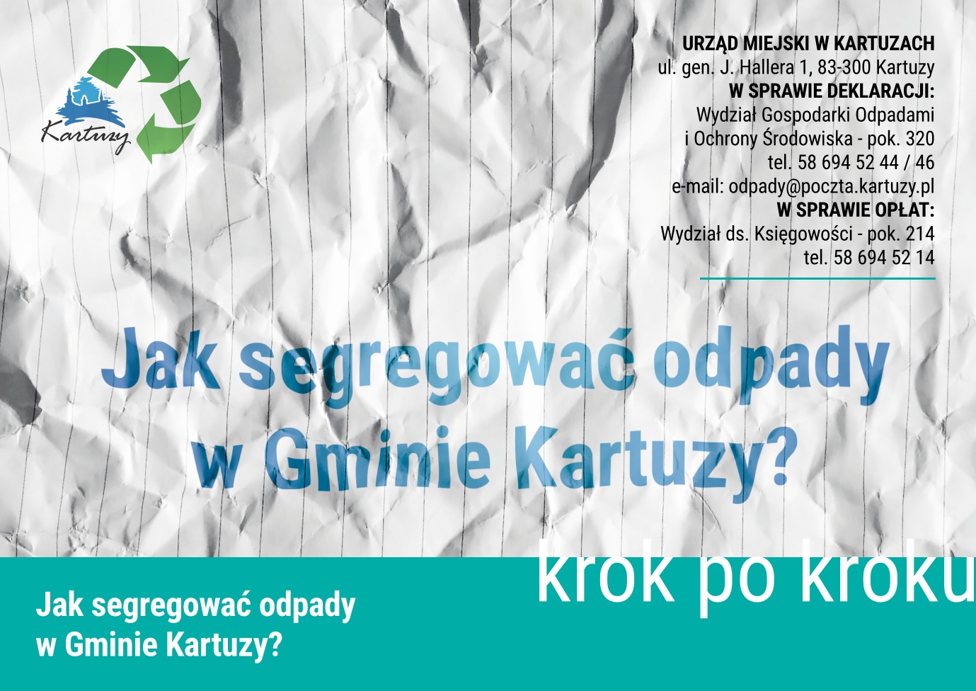 Grafika jak segregować od[ady w gminie kartuzy