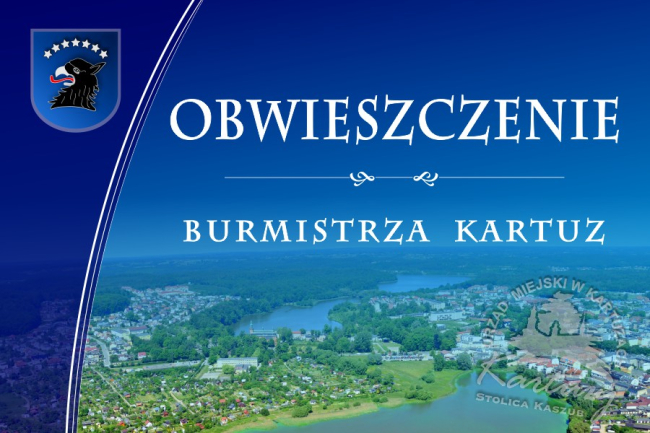 Obwieszczenie Burmistrza Kartuz