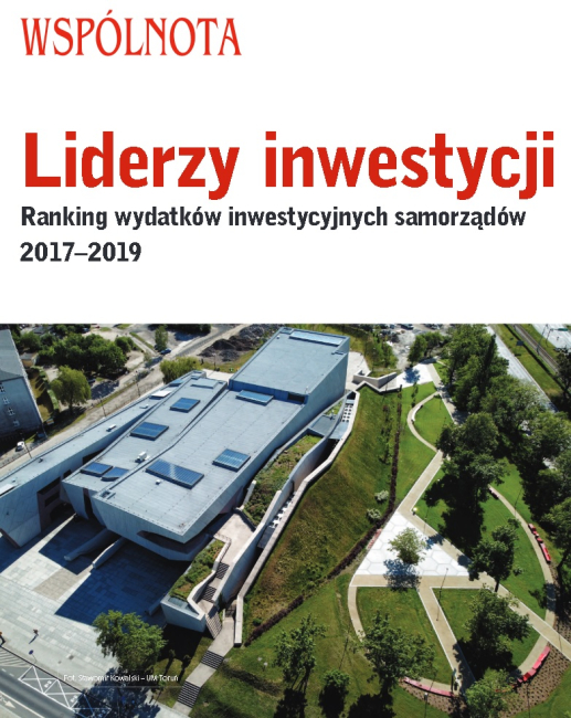 Grafika Liderzy inwestycji ranking wydatków inwestycyjnych samorządów 2017-2019