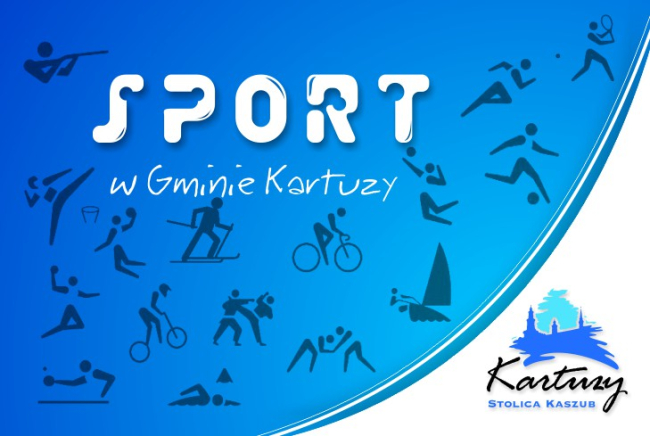 Plansza z napisami SPORT w gminie Kartuzy