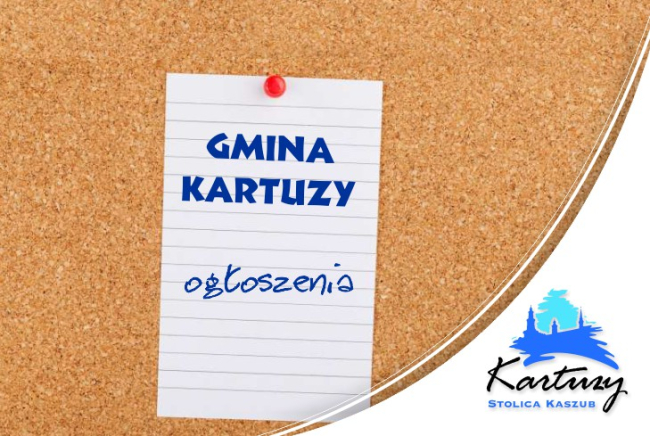 Gmina Kartuzy. Ogłoszenia. Logo Kartuz.