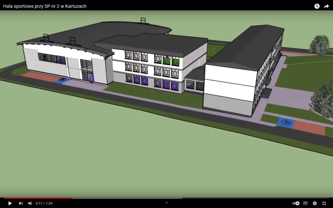 Jest przetarg na budowę hali sportowej z kompleksem strzelnic przy Szkole Podstawowej nr 2 w Kartuzach 