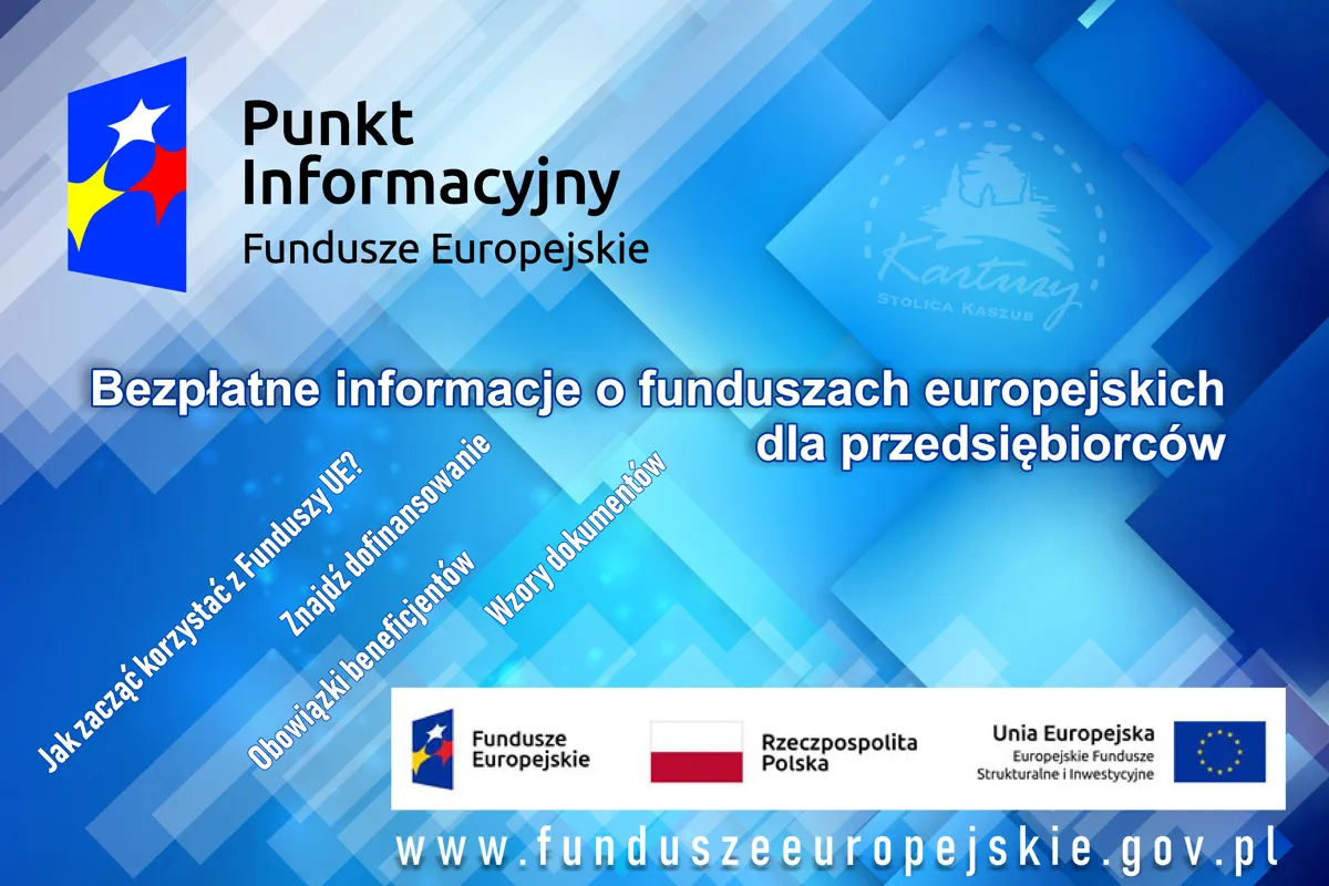 Grafika Punk informacyjny fundusze europejskie