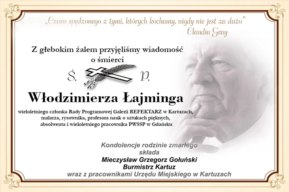 Kondolencje dla rodziny Włodzimierza Łajminga